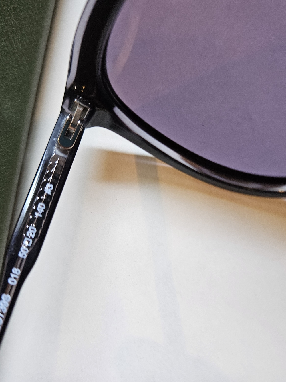 Longchamp Black Round Sunglasses with Purple Lenses - Picture 4 of 5